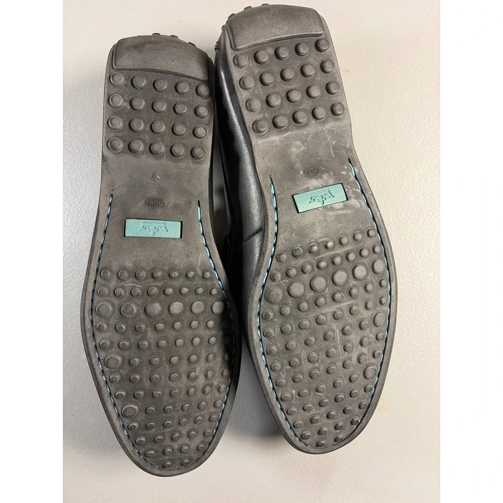 Peter‎ Millar Bit Loafers Mens Size 7 Black Leather Driving Moccasins Slip On